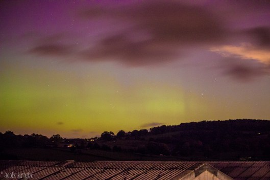 The Northern Lights from the caravan site